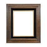 Econo Frame Walnut Stain with Black Liner – 12″ x 16″