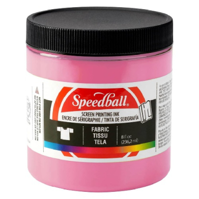 Speedball Screen Printing Fabric Ink - (8oz/236.2ml) Cotton Candy Pink 4685