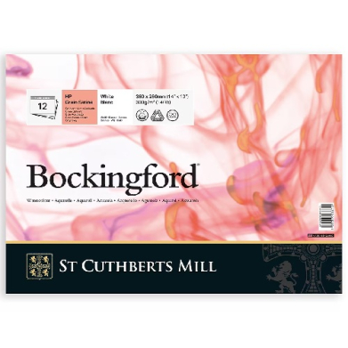 St Cuthbert's Bockingford Watercolor Glue bound Pad - 10"X14" Hot Press  45330001011D