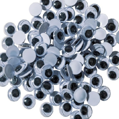 Creativity Street Wiggle Eyes 7mm - (100 Pack) Black