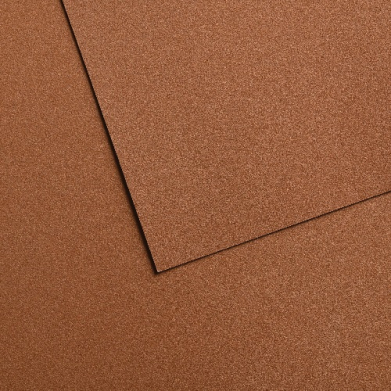Rust-colored textured metal panels overlapping, with a diagonal seam where they meet.