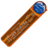 Orange translucent tube containing B 0.3 graphite lead for a mechanical pencil, labeled Graphite Lead with a blue cap sticker on the end.
