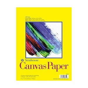 Strathmore 300 Serie Canvas Pad 9x12 Inch - Lijmgebonden - 10 Vellen Canvas Papier